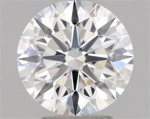 Picture of Natural Diamond 0.41 Carats, Round with Excellent Cut, E Color, VS1 Clarity and Certified by GIA