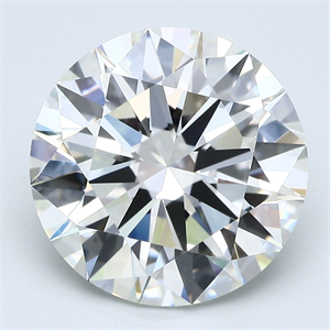 Picture of Natural Diamond 5.16 Carats, Round with Excellent Cut, J Color, VVS2 Clarity and Certified by GIA