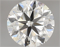 Natural Diamond 0.50 Carats, Round with Very Good Cut, I Color, SI1 Clarity and Certified by GIA