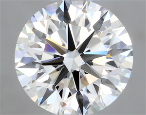 Picture of Natural Diamond 0.42 Carats, Round with Excellent Cut, I Color, VVS2 Clarity and Certified by GIA