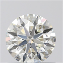 Natural Diamond 0.57 Carats, Round with Excellent Cut, K Color, VVS1 Clarity and Certified by GIA