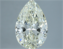 Natural Diamond 3.70 Carats, Pear with  Cut, J Color, VS1 Clarity and Certified by IGI