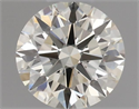 Natural Diamond 0.41 Carats, Round with Excellent Cut, J Color, VVS1 Clarity and Certified by GIA