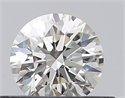 Natural Diamond 0.40 Carats, Round with Excellent Cut, J Color, VVS2 Clarity and Certified by GIA