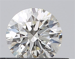 Picture of Natural Diamond 0.40 Carats, Round with Excellent Cut, J Color, VVS2 Clarity and Certified by GIA