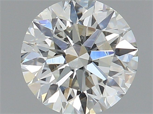 Picture of Natural Diamond 0.40 Carats, Round with Excellent Cut, H Color, SI1 Clarity and Certified by GIA