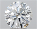 Natural Diamond 2.15 Carats, Round with Excellent Cut, G Color, VVS1 Clarity and Certified by GIA