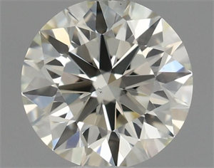 Picture of Natural Diamond 0.41 Carats, Round with Excellent Cut, K Color, VS1 Clarity and Certified by IGI