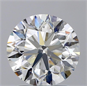 Natural Diamond 2.00 Carats, Round with Very Good Cut, H Color, SI1 Clarity and Certified by GIA