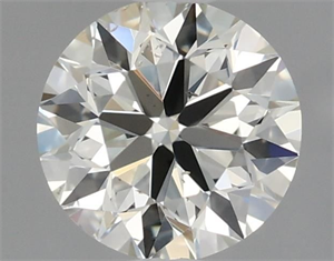 Picture of Natural Diamond 0.64 Carats, Round with Excellent Cut, K Color, VS2 Clarity and Certified by IGI