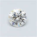 Natural Diamond 0.42 Carats, Round with Very Good Cut, G Color, VVS2 Clarity and Certified by GIA