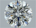 Natural Diamond 2.19 Carats, Round with Excellent Cut, H Color, VS2 Clarity and Certified by IGI