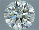 Natural Diamond 3.51 Carats, Round with Excellent Cut, K Color, VVS2 Clarity and Certified by IGI