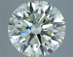 Picture of Natural Diamond 3.51 Carats, Round with Excellent Cut, K Color, VVS2 Clarity and Certified by IGI