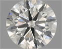 Natural Diamond 0.56 Carats, Round with Excellent Cut, G Color, SI1 Clarity and Certified by IGI