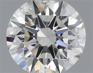 Picture of Natural Diamond 0.40 Carats, Round with Excellent Cut, J Color, IF Clarity and Certified by GIA