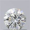 Natural Diamond 0.55 Carats, Round with Excellent Cut, K Color, VS1 Clarity and Certified by GIA