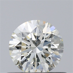 Picture of Natural Diamond 0.55 Carats, Round with Excellent Cut, K Color, VS1 Clarity and Certified by GIA