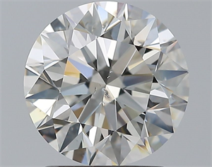 Picture of Natural Diamond 2.01 Carats, Round with Excellent Cut, I Color, SI2 Clarity and Certified by GIA