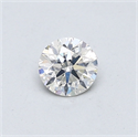 Natural Diamond 0.41 Carats, Round with Very Good Cut, I Color, SI2 Clarity and Certified by GIA