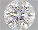 Natural Diamond 0.40 Carats, Round with Excellent Cut, H Color, SI1 Clarity and Certified by GIA