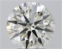 Natural Diamond 2.52 Carats, Round with Excellent Cut, J Color, SI1 Clarity and Certified by GIA