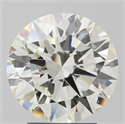 Natural Diamond 3.04 Carats, Round with Excellent Cut, K Color, SI1 Clarity and Certified by GIA