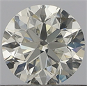 Natural Diamond 0.40 Carats, Round with Very Good Cut, H Color, SI1 Clarity and Certified by GIA