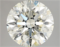 Natural Diamond 3.01 Carats, Round with Excellent Cut, I Color, SI2 Clarity and Certified by IGI