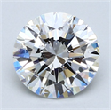 Natural Diamond 2.04 Carats, Round with Excellent Cut, E Color, VS1 Clarity and Certified by GIA