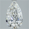 Natural Diamond 3.01 Carats, Pear with  Cut, E Color, SI1 Clarity and Certified by GIA