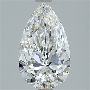 Picture of Natural Diamond 3.01 Carats, Pear with  Cut, E Color, SI1 Clarity and Certified by GIA