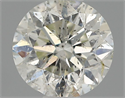 Natural Diamond 0.50 Carats, Round with Very Good Cut, H Color, SI2 Clarity and Certified by IGI