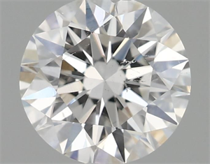 Picture of Natural Diamond 0.41 Carats, Round with Excellent Cut, F Color, SI2 Clarity and Certified by GIA