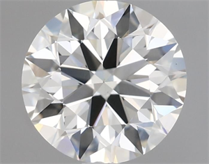 Picture of Natural Diamond 0.55 Carats, Round with Excellent Cut, I Color, VS1 Clarity and Certified by IGI