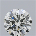 Natural Diamond 0.40 Carats, Round with Excellent Cut, J Color, VS2 Clarity and Certified by GIA