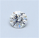 Natural Diamond 0.41 Carats, Round with Very Good Cut, F Color, VS2 Clarity and Certified by GIA