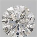 Natural Diamond 0.61 Carats, Round with Very Good Cut, G Color, I1 Clarity and Certified by IGI