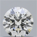 Natural Diamond 0.55 Carats, Round with Excellent Cut, K Color, VS1 Clarity and Certified by GIA