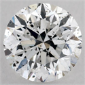 Natural Diamond 0.50 Carats, Round with Good Cut, E Color, I1 Clarity and Certified by GIA