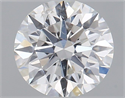 Natural Diamond 0.44 Carats, Round with Excellent Cut, F Color, SI2 Clarity and Certified by GIA