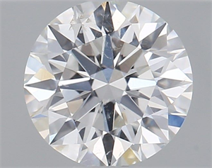 Picture of Natural Diamond 0.44 Carats, Round with Excellent Cut, F Color, SI2 Clarity and Certified by GIA