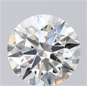 Natural Diamond 2.01 Carats, Round with Excellent Cut, H Color, SI1 Clarity and Certified by GIA