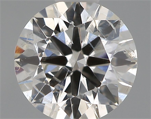 Picture of Natural Diamond 0.51 Carats, Round with Excellent Cut, I Color, SI2 Clarity and Certified by IGI