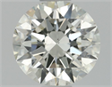 Natural Diamond 0.60 Carats, Round with Excellent Cut, K Color, SI1 Clarity and Certified by GIA