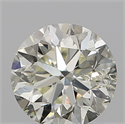 Natural Diamond 0.62 Carats, Round with Very Good Cut, K Color, I1 Clarity and Certified by IGI