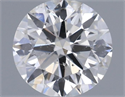 Natural Diamond 0.43 Carats, Round with Excellent Cut, F Color, I1 Clarity and Certified by GIA