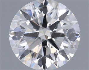 Picture of Natural Diamond 0.43 Carats, Round with Excellent Cut, F Color, I1 Clarity and Certified by GIA