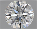 Natural Diamond 0.45 Carats, Round with Excellent Cut, H Color, SI2 Clarity and Certified by GIA