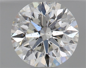 Picture of Natural Diamond 0.45 Carats, Round with Excellent Cut, H Color, SI2 Clarity and Certified by GIA